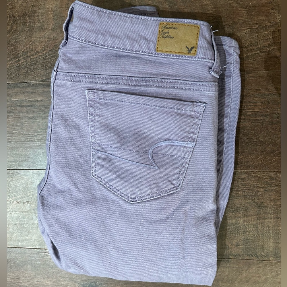 American Eagle Stretch Skinny Jeans in Gorgeous Lilac